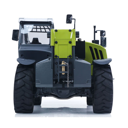JDM-128 1/14 Metal RC Telescopic Hydraulic Forklift Multifunctional Model 4-Way Vavles Differential Lock 2Axles Steering