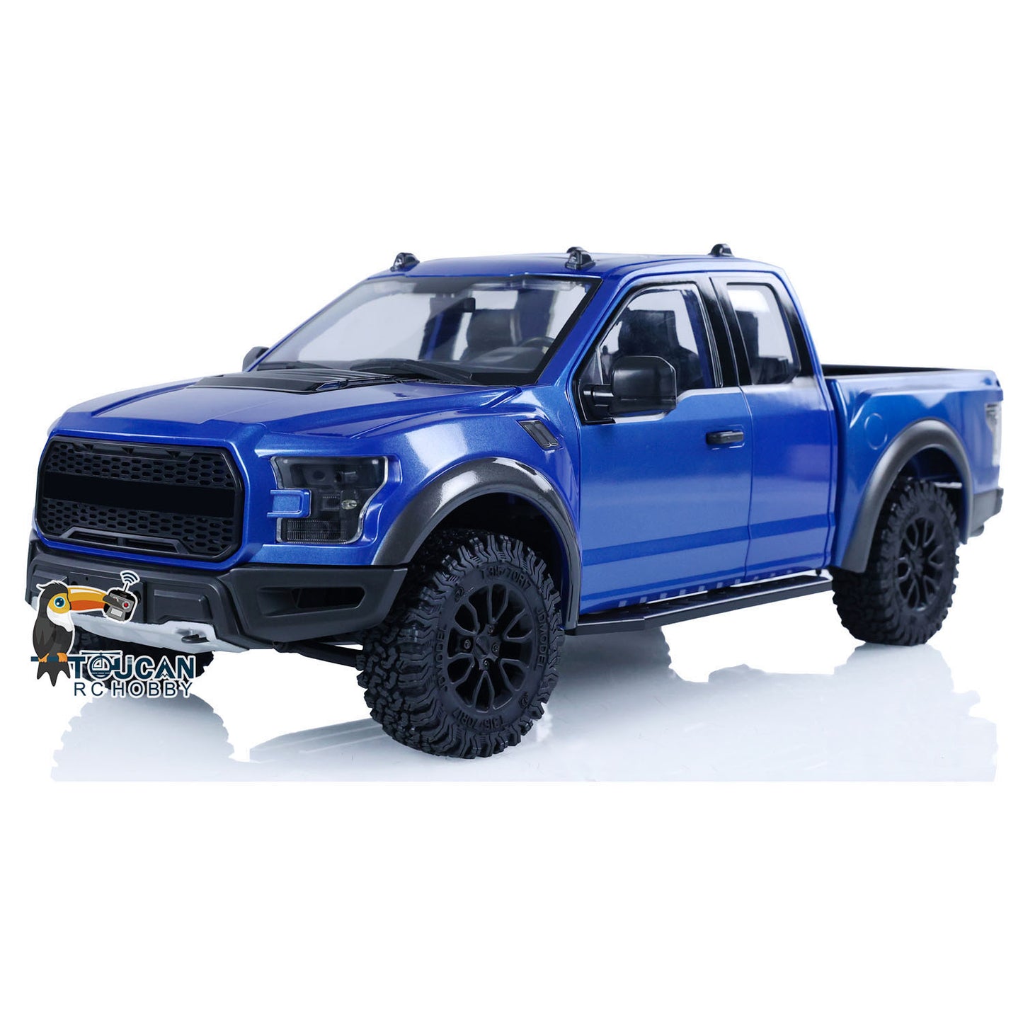 Voiture sur chenilles RC JDModel F150 1/10 Bleu Version KIT