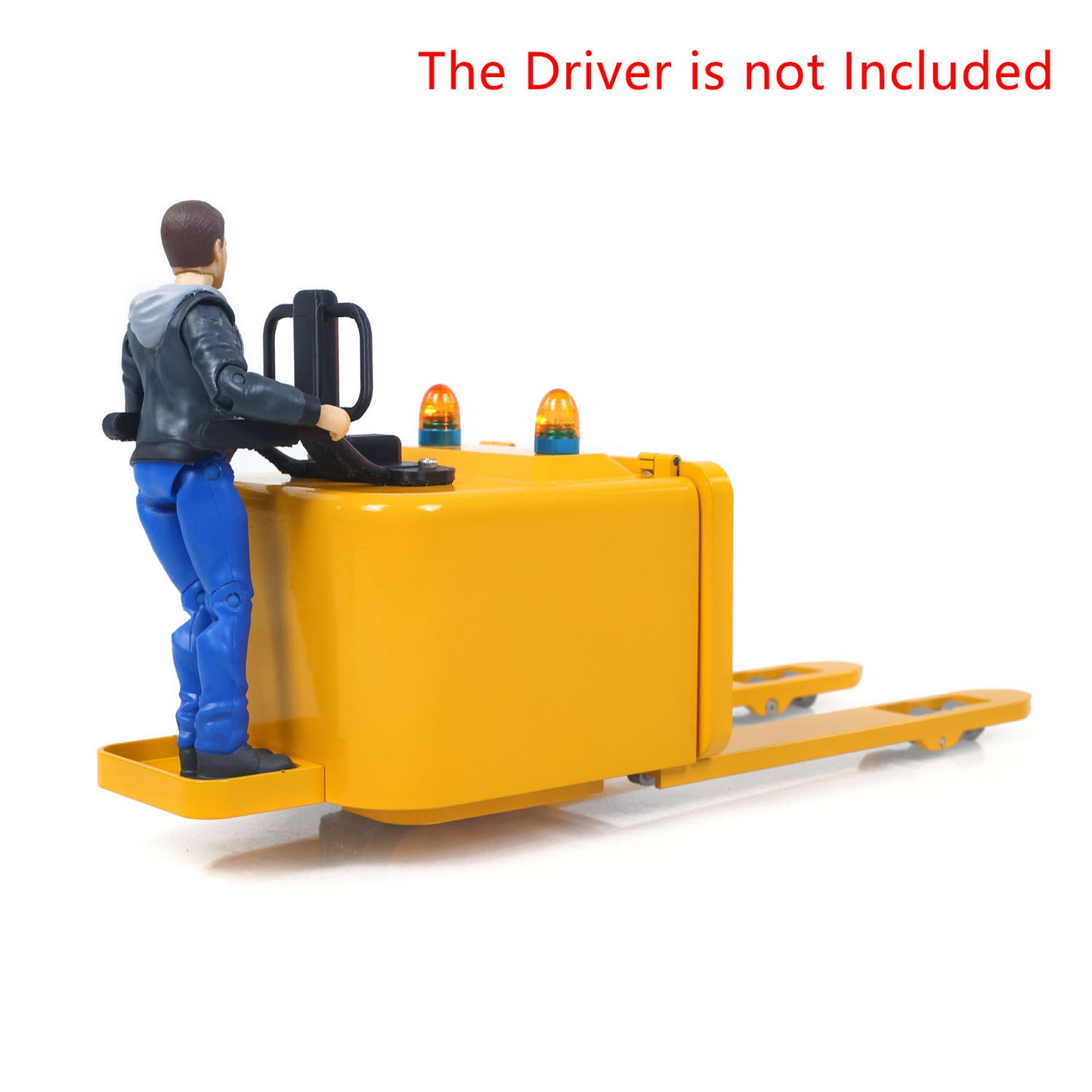 US Stock 1/14 Electric Remote Control Reach Forklift Hobbywing ESC Servo Motor Ready to Run Warehouse RC Model Collection Warning Light