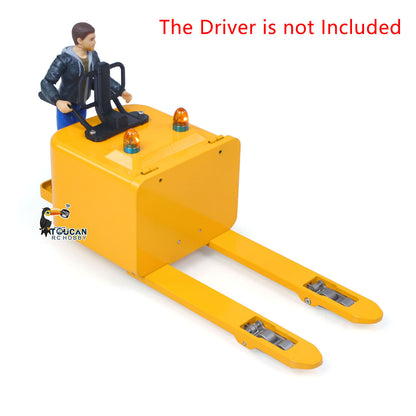 1/14 Eletric Remote Control Reach Forklift Hobbywing ESC Servo Motor Ready to Run Warehouse RC Model Collection Warning Light