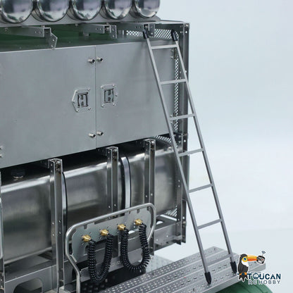 1/14 RTR Remote Control Tractor Truck SC 770S 8*8 RC Lorry Vehicle Model Metal Chassis Axle Lock Hobbywing ESC Flowing LED Light