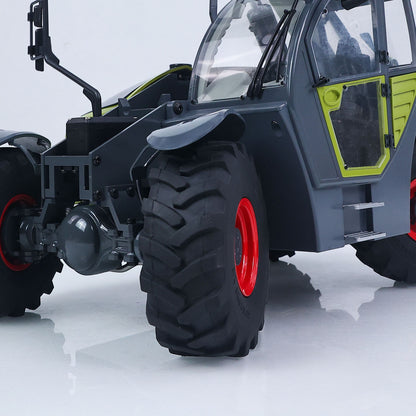 JDM-128 1/14 Metal RC Telescopic Hydraulic Forklift Multifunctional Model 4-Way Vavles Differential Lock 2Axles Steering