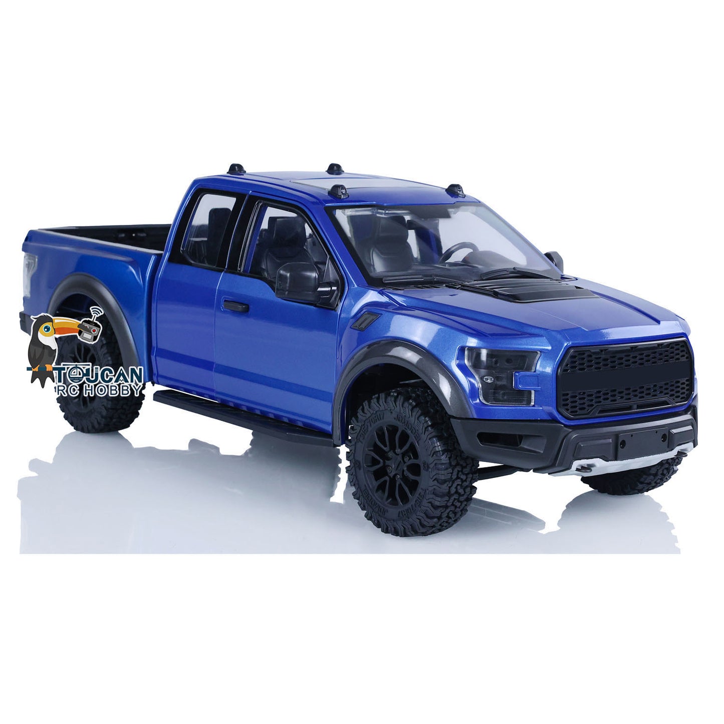 Voiture sur chenilles RC JDModel F150 1/10 Bleu Version KIT