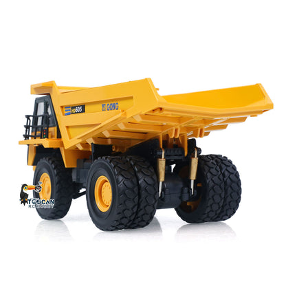 Ready To Run 1/50 Electric Remote Control Dump Truck RC Construction Vehicle Tipper Model Lights Sounds Effect Gift For Adult