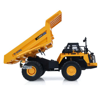 Ready To Run 1/50 Electric Remote Control Dump Truck RC Construction Vehicle Tipper Model Lights Sounds Effect Gift For Adult