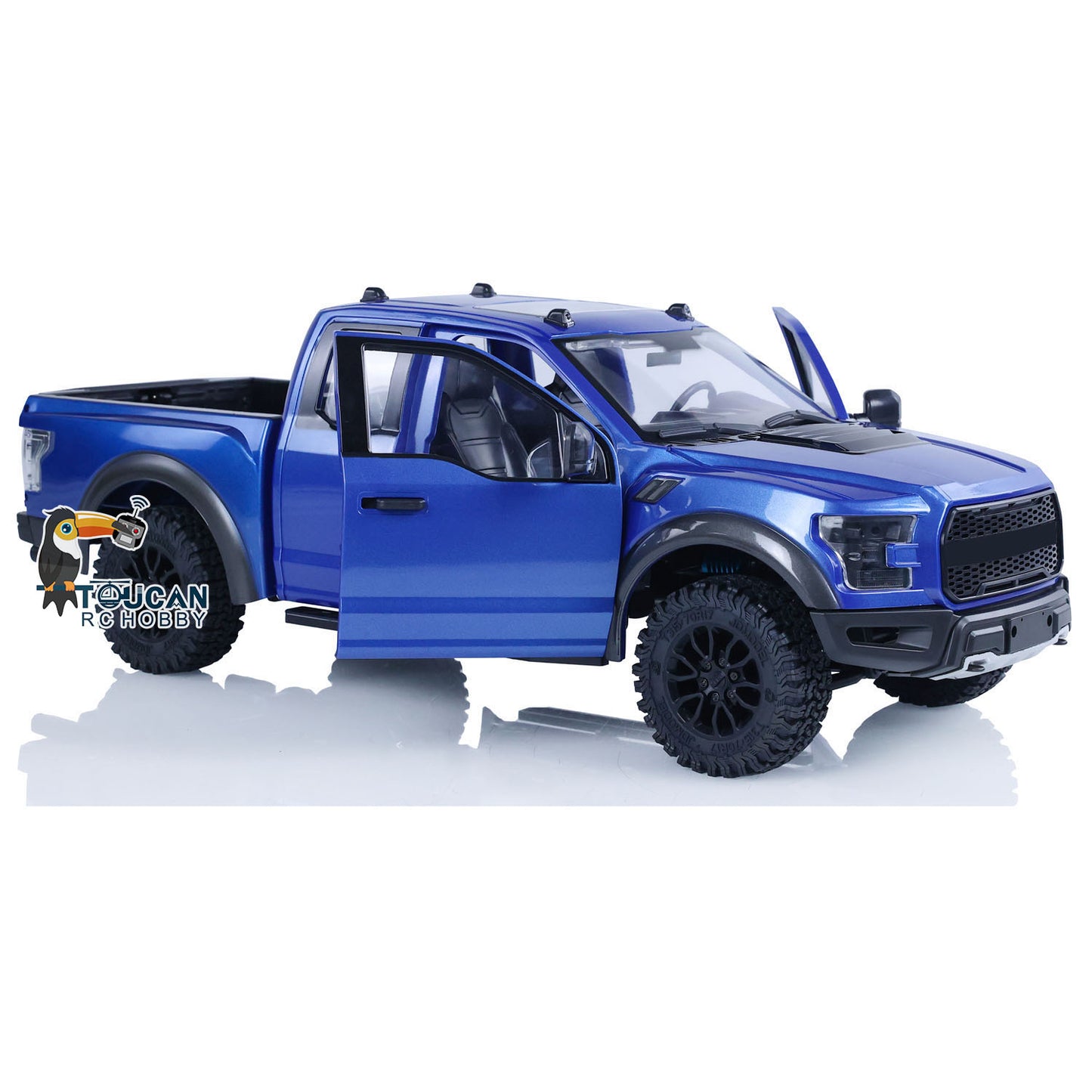 JDModel 1/10 F150 RC Racing Crawler Car Blue ARTR Version