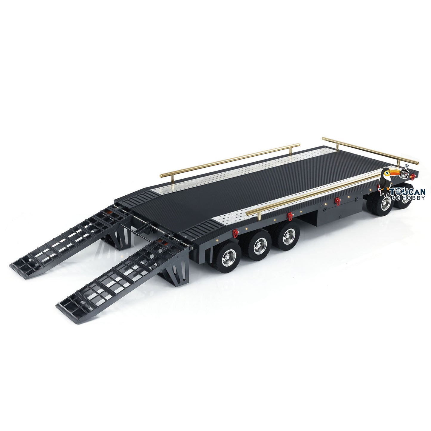 Metal 5 Axles Full Trailer for RC Crawler