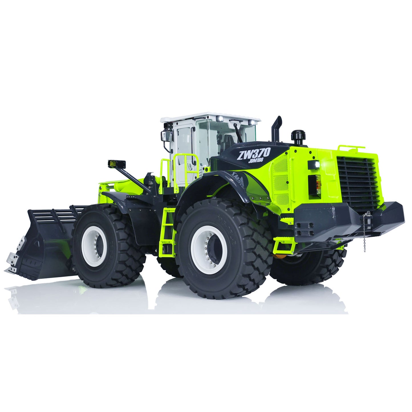 Metal 1/14 ZW370 RC Hydraulic Loader JDM-198 Radio Control Construction Truck PNP New Sound System Motor ST8 Radio