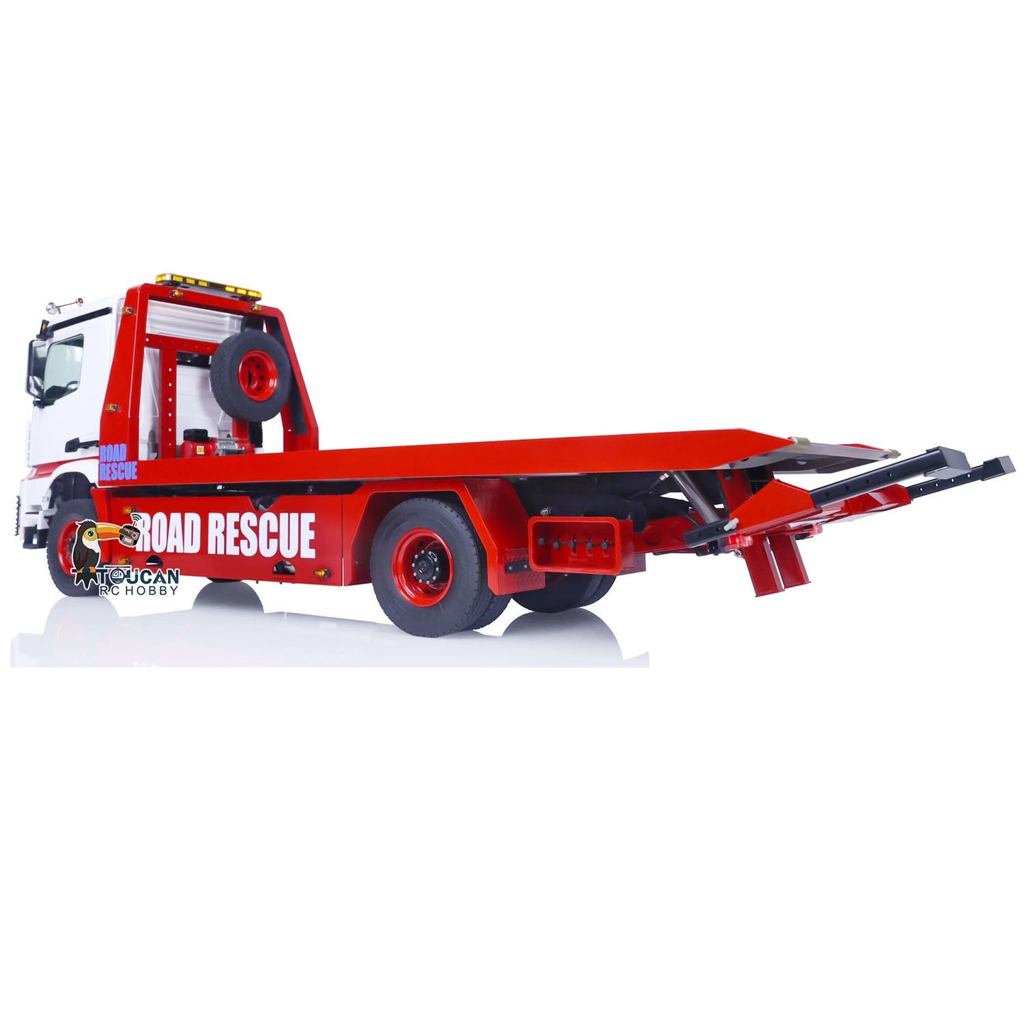 IN STOCK JDModel 196 1/14 RC Hydraulic Tow Truck 4X4 Flatbed Wrecker Recovery Vehicle
