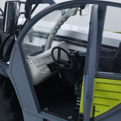 JDM-128 1/14 Metal RC Telescopic Hydraulic Forklift Multifunctional Model 4-Way Vavles Differential Lock 2Axles Steering