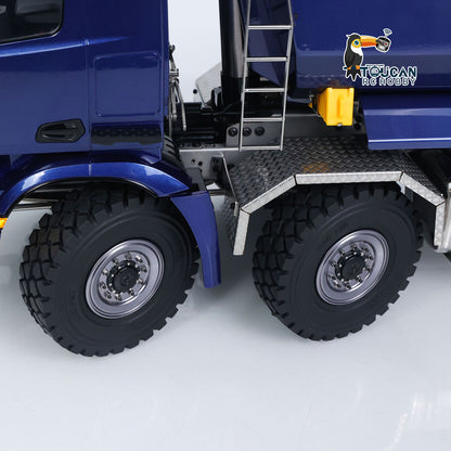 MD 1/14 8*8 Metal RC Hydraulic Dump Truck 3348 2Speed Remote Control Tipper Differential Locks Brushless Motor Radio Light Sound