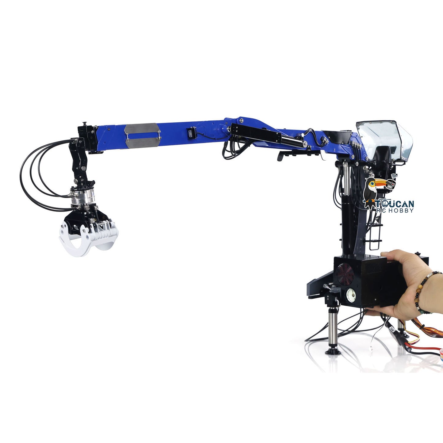 LESU Metal Hydraulic Timber Crane for 1/14 RC Tractor Truck DIY Lorry TAMIYA Car