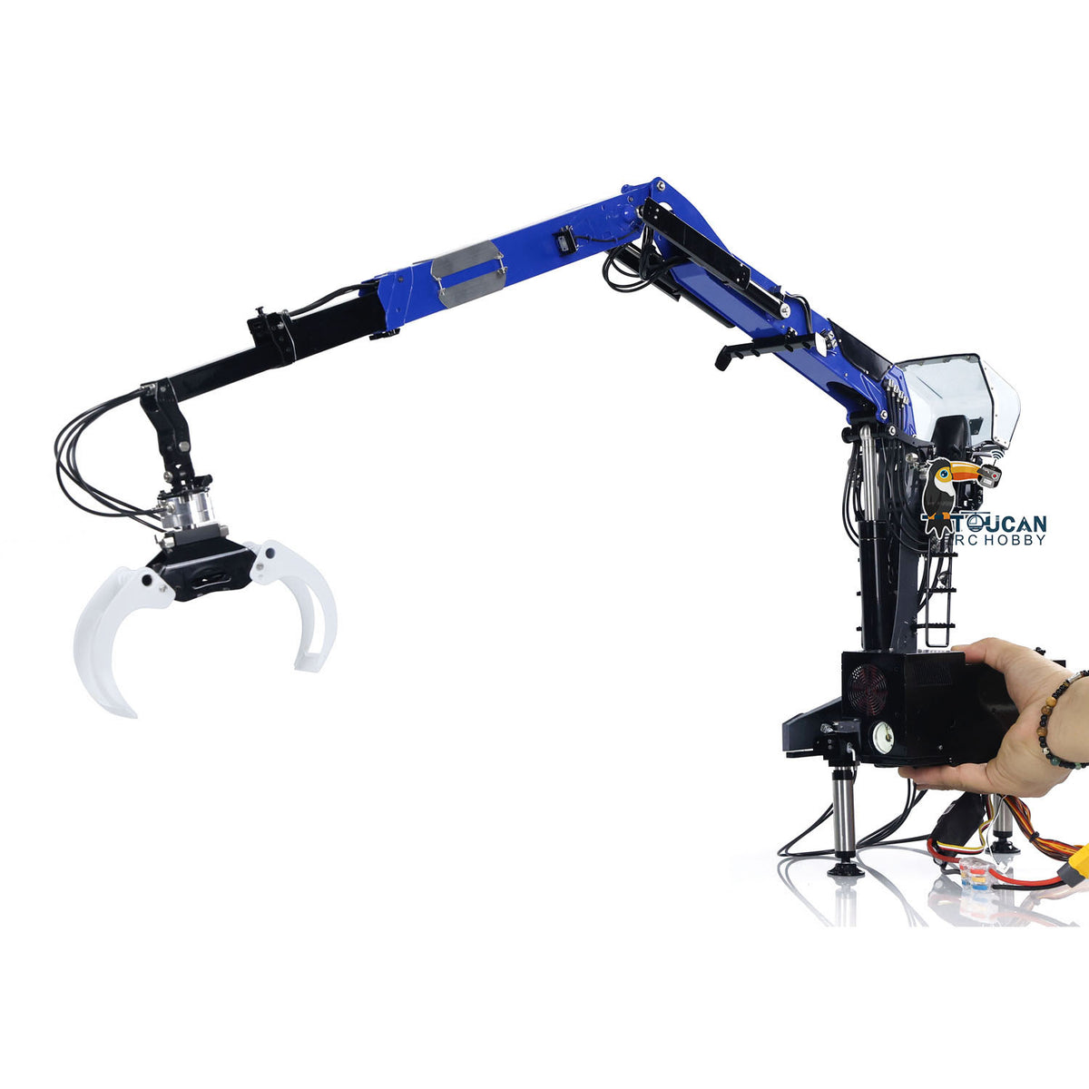 EN STOCK 1/14 LESU Remorque grue hydraulique RC pour bois RTR/KIT Ver