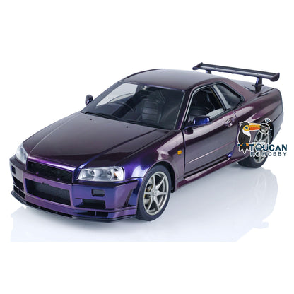 Capo 1/8 Assembled Painted RTR 4x4 4WD R34 RC Racing Drifting Car With Sound Light System Smoke Function