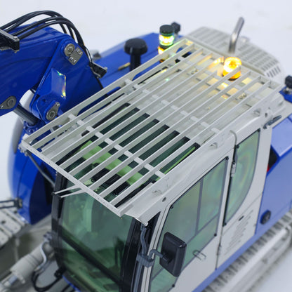 CUT Model 1/14 RC Hydraulic Excavator 914 5CH Valve Metal Remote Control Digger Construction Vehicle Warning Light Flysky ST8 Radio Sound System