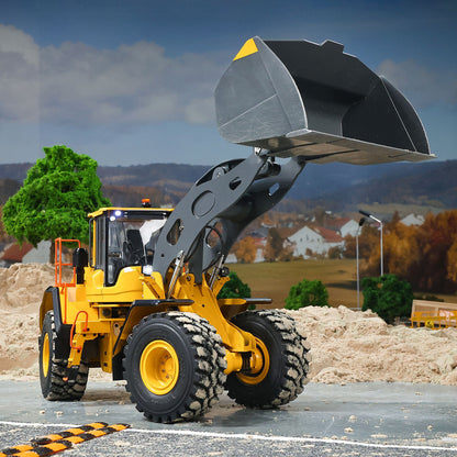 Double E Metal 1/14 4X4 Remote Control Hydraulic Loader L260H Axle Locks 2Speed Gearbox Brushless Motor Battery RTR Light System