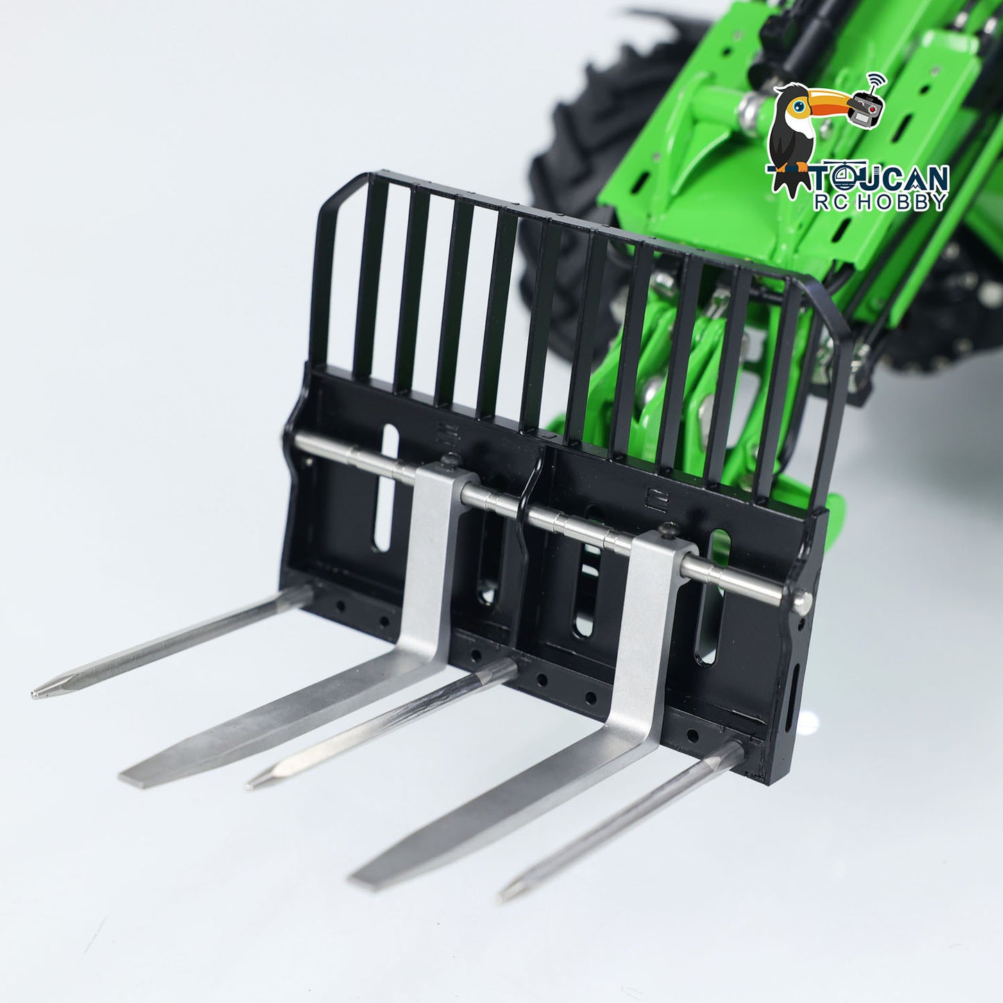 LESU AT1050 1:14 RC Hydraulic Fork Truck Metal Telescopic Arm Loader Car Assembled Model