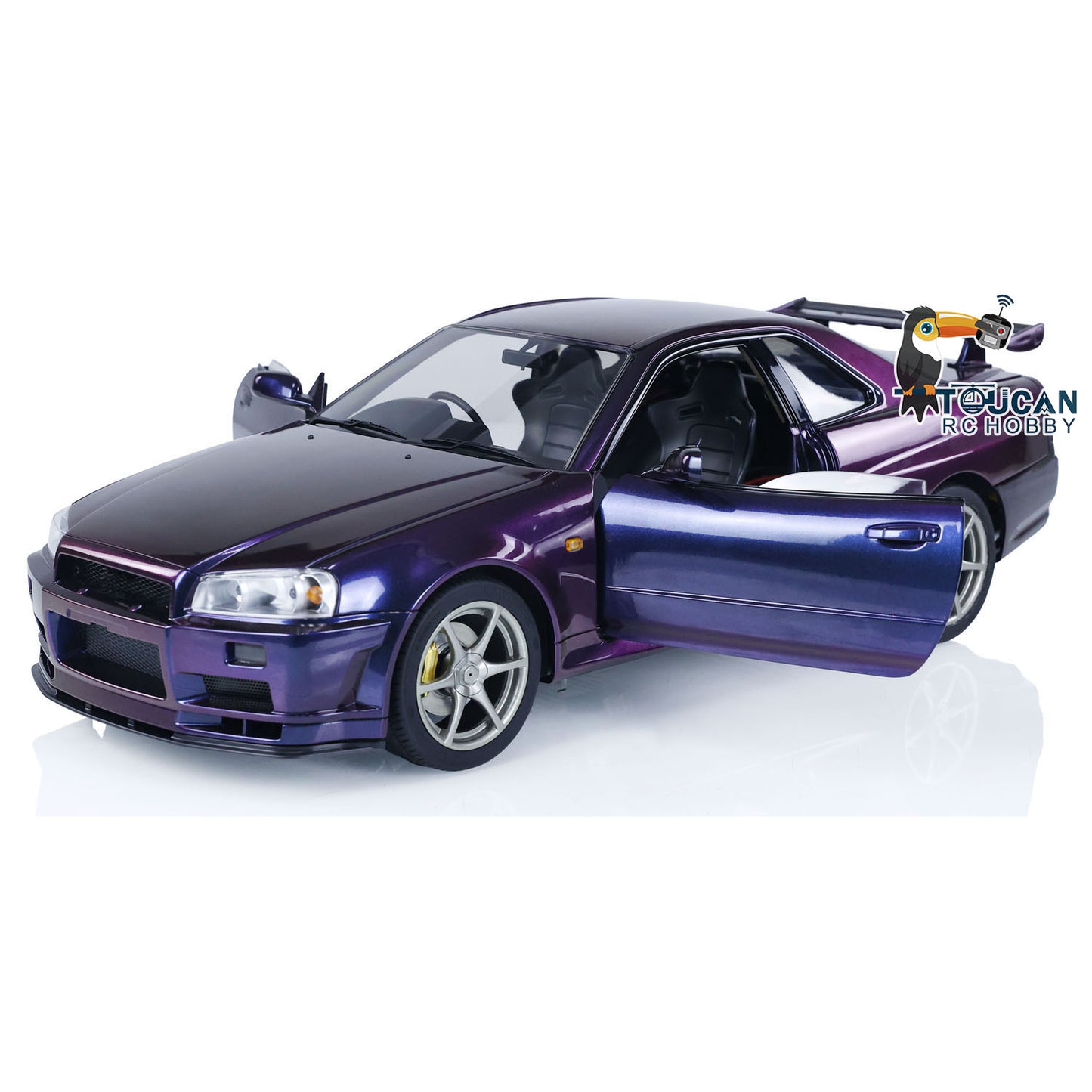 Capo 1/8 montiert lackiert RTR 4x4 4WD R34 RC Racing Drifting Auto mit Sound-Licht-System Rauchfunktion