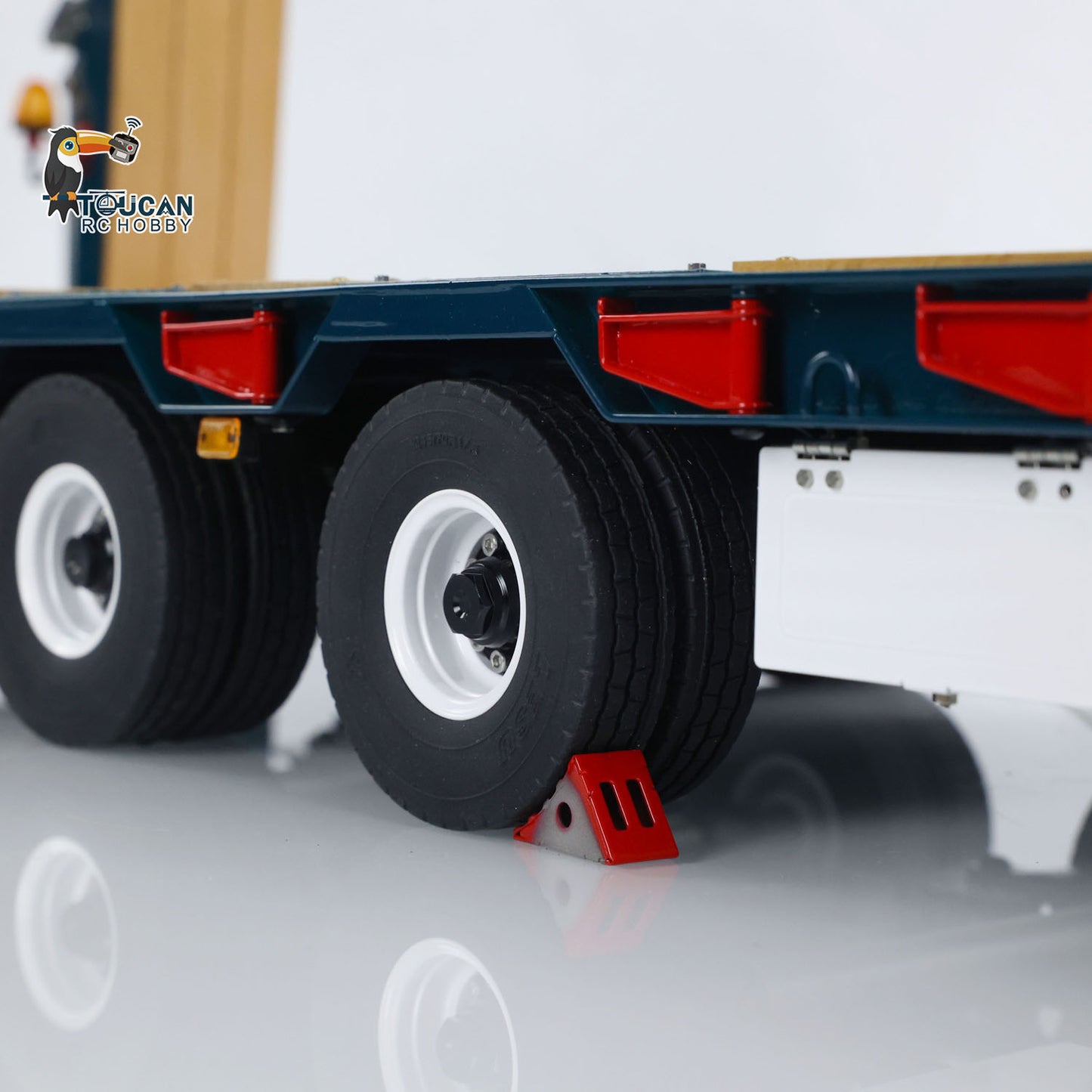 LESU Metal Trailer Hydraulic Lifting Tailboard Painted for RC Tractor Truck Car