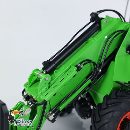 LESU AT1050 1:14 RC Hydraulic Fork Truck Metal Telescopic Arm Loader Car Assembled Model