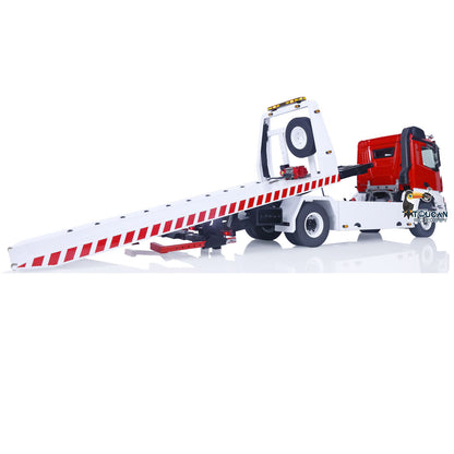 JDMODEL-196 1/14 4x4 Metal RC Hydraulic Flatbed Tow Truck