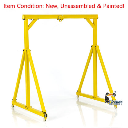 JDM Metal Chain Lift Block Tackle Hoist Portable Gantry for 1/14 RC Crane