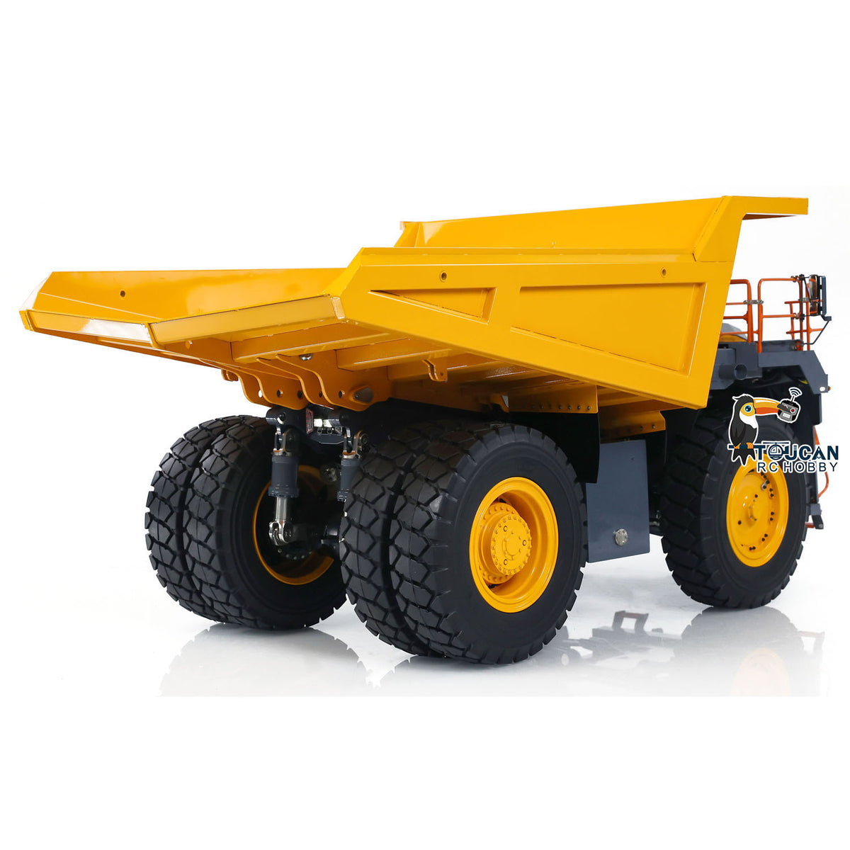 LESU Aoue R100E 1/16 Metal Hydraulic RC Mining Dump Truck with Flysky PL18EVLite Radio Controller Light System
