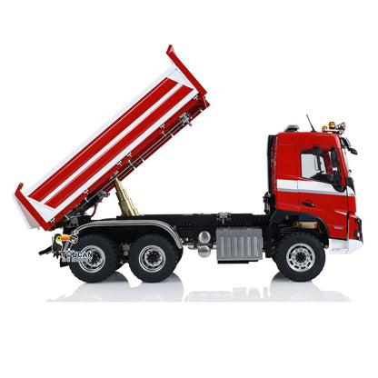 1/14 3-way RC Hydraulic Dumper Car LESU Metal 6x6 Chassis FMX Cabin