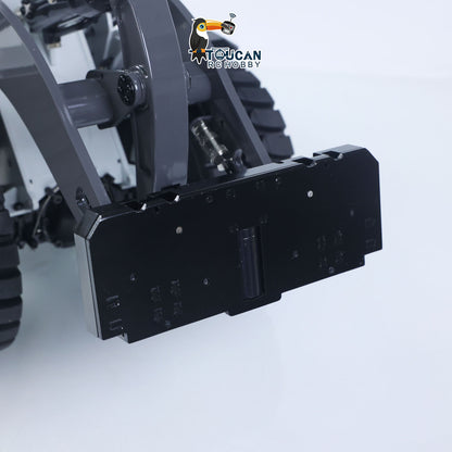 MTRC Metal 1/14 RC Hydraulic Loader E260L 5CH Valves Remote Control Engineering Vehicles Axle Locks Quick Coupler Lights Sounds No Battery