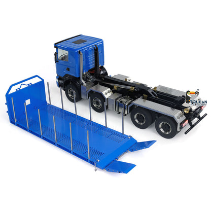 1:14 Hydraulic RC 8x8 Full Dump Car Roll-on Dumper Truck With Flatbed