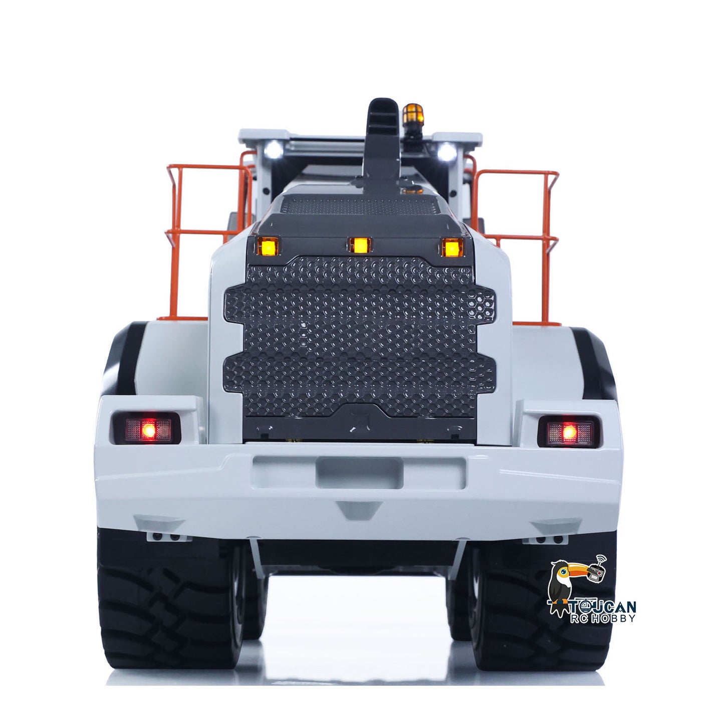 MTRC Metal 1/14 RC Hydraulic Loader E260L 5CH Valves Remote Control Engineering Vehicles Axle Locks Quick Coupler Lights Sounds No Battery