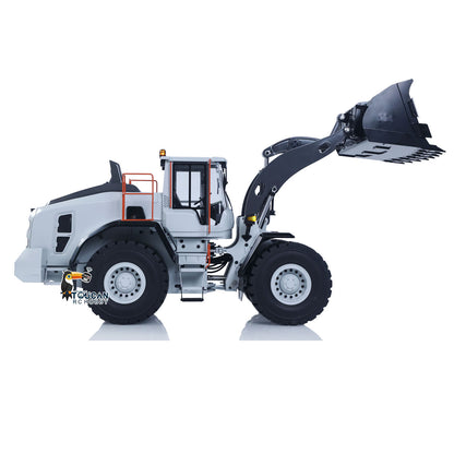 MTRC Metal 1/14 RC Hydraulic Loader E260L 5CH Valves Remote Control Engineering Vehicles Axle Locks Quick Coupler Lights Sounds No Battery