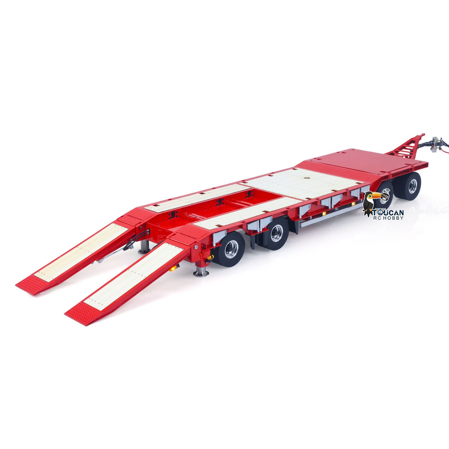 LESU A0049 1/14 Metal RC Trailer KIT Hydraulic Lifting Tailboard Rear Support Legs 2CH Valve for DIY Tractor Truck Lorry Loader Lorry Excavator