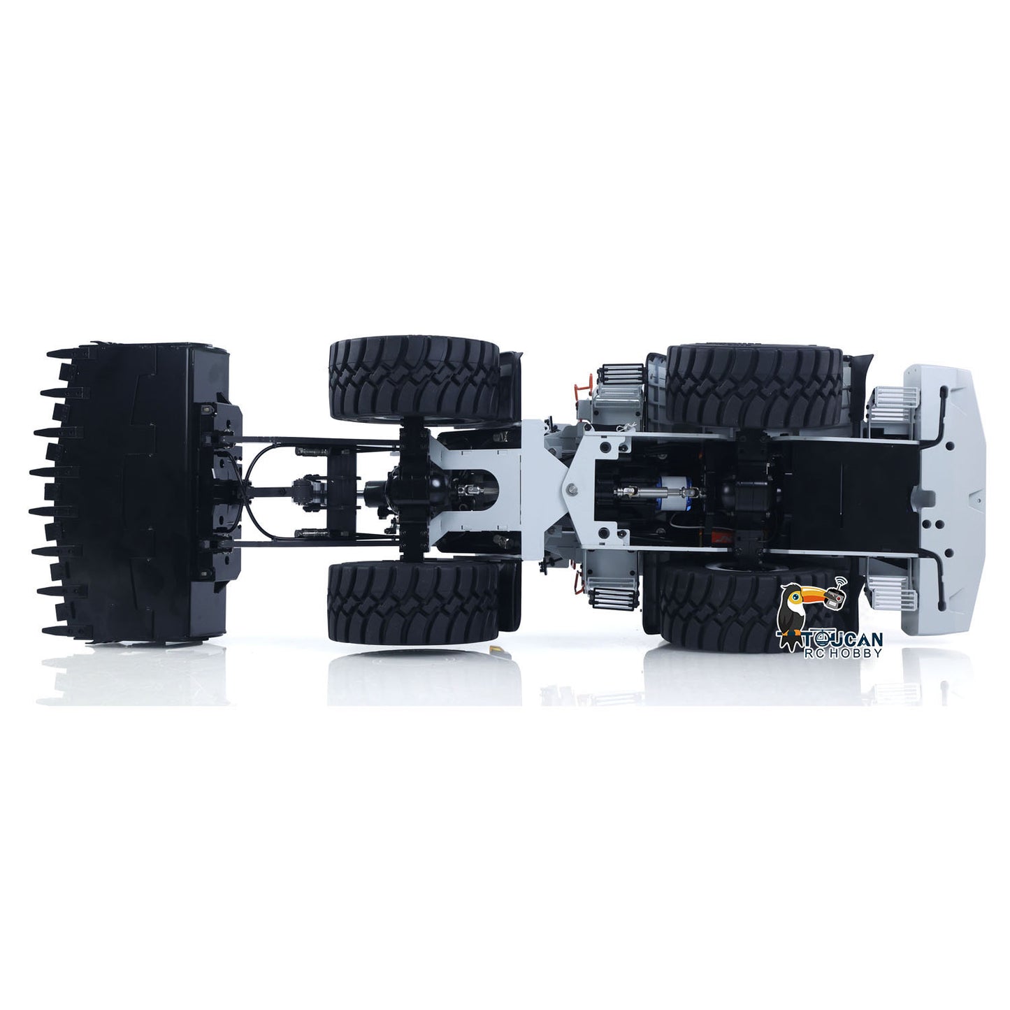 MTRC Metal 1/14 RC Hydraulic Loader E260L 5CH Valves Remote Control Engineering Vehicles Axle Locks Quick Coupler Lights Sounds No Battery