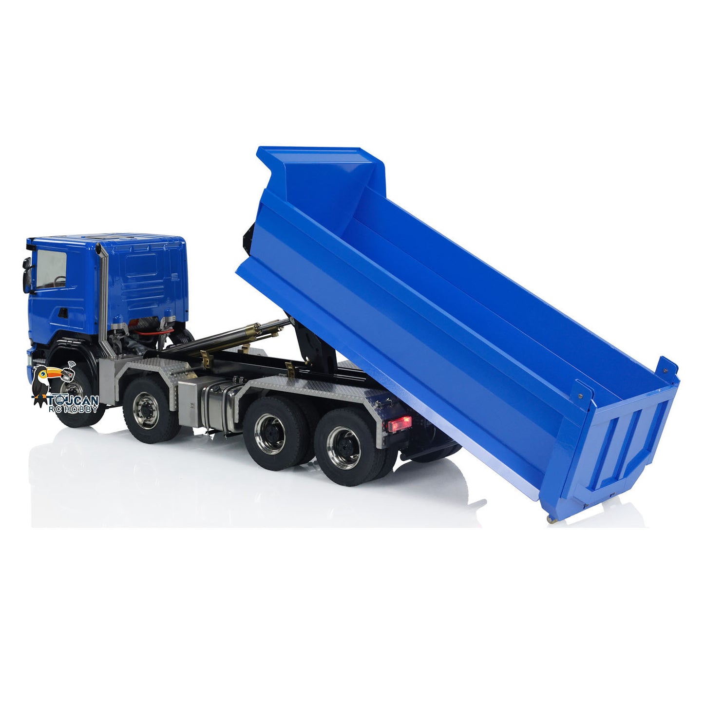 Metal 1/14 Hydraulic RC Dump Truck 8x8 Full Dumper Car With U-Shape High Bucket