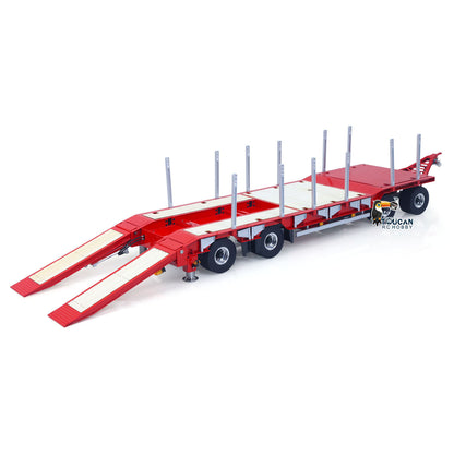 LESU A0049 1/14 Metal RC Trailer KIT Hydraulic Lifting Tailboard Rear Support Legs 2CH Valve for DIY Tractor Truck Lorry Loader Lorry Excavator