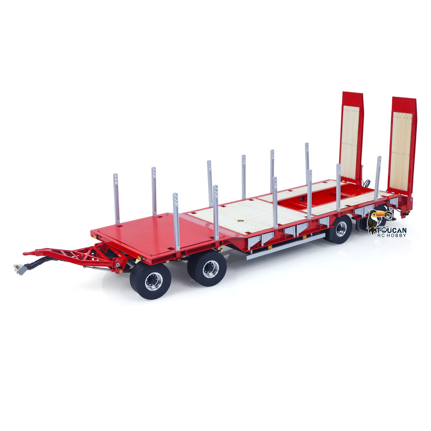 LESU A0049 1/14 Metal RC Trailer KIT Hydraulic Lifting Tailboard Rear Support Legs 2CH Valve for DIY Tractor Truck Lorry Loader Lorry Excavator