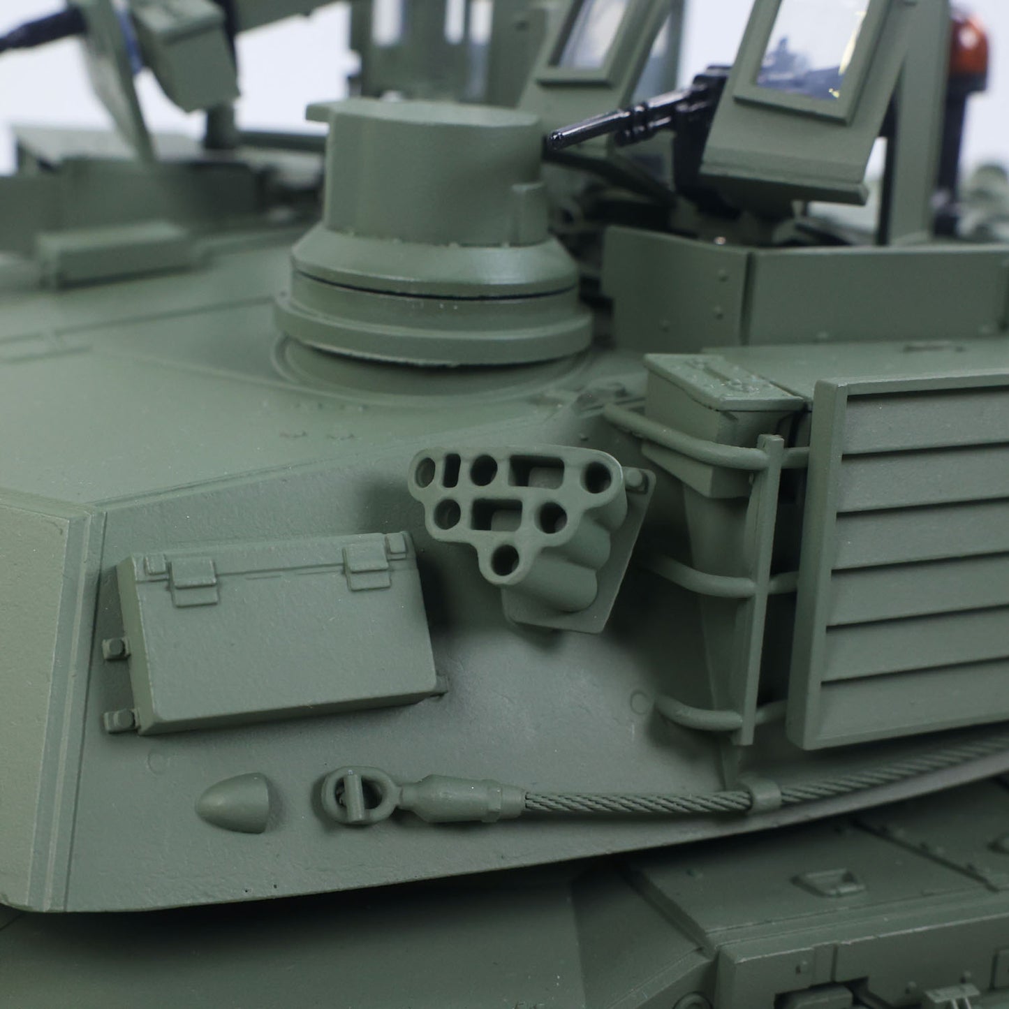 TOUCAN 1/16 Metal RC Tank 3918 Abrams M1A2 TUSK II Dual Flow Gearbox 360 Turret Rotary Infrared Combat Barrel Recoil FPV