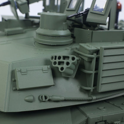 TOUCAN 1/16 Metal RC Tank 3918 Abrams M1A2 TUSK II Dual Flow Gearbox 360 Turret Rotary Infrared Combat Barrel Recoil FPV