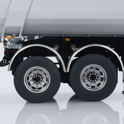 LESU 1/14 RC Metal Hydraulic Dump Trailer Model for DIY Remote Control Tractor Truck Lorry Car Model Pump Electric Support Legs