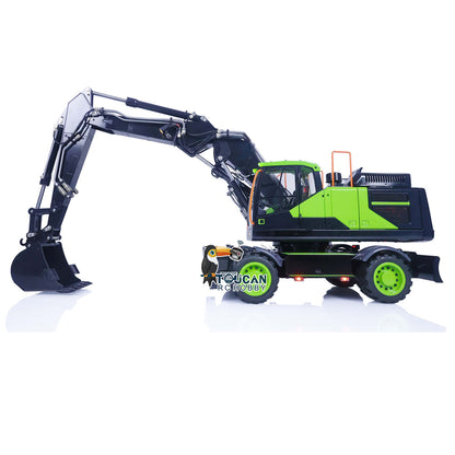 1/14 EC380 Hydraulic RC Wheeled Excavator Metal 3 Arms PL18EV