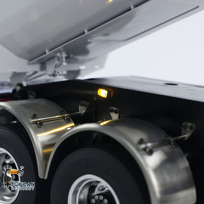 LESU 1/14 RC Metal Hydraulic Dump Trailer Model for DIY Remote Control Tractor Truck Lorry Car Model Pump Electric Support Legs