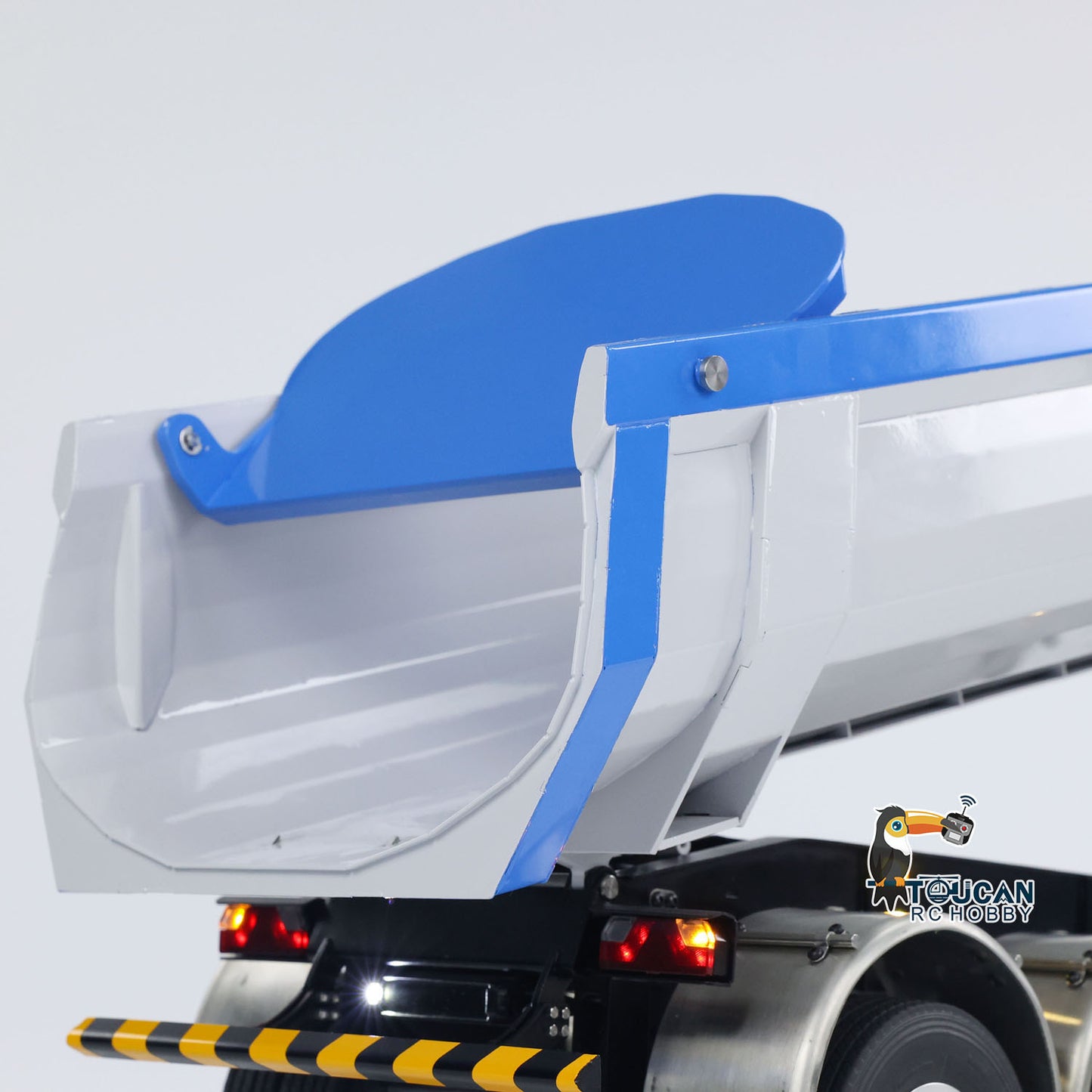 LESU 1/14 RC Metal Hydraulic Dump Trailer Model for DIY Remote Control Tractor Truck Lorry Car Model Pump Electric Support Legs