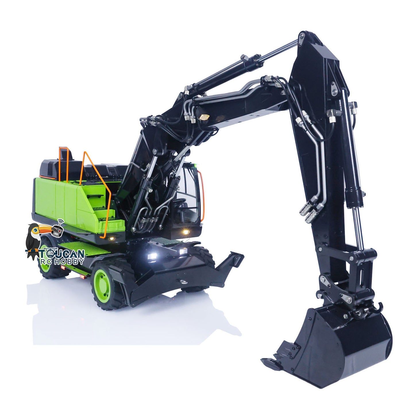 Excavatrice RC sur roues hydraulique 1/14 EC380 RC Engineering