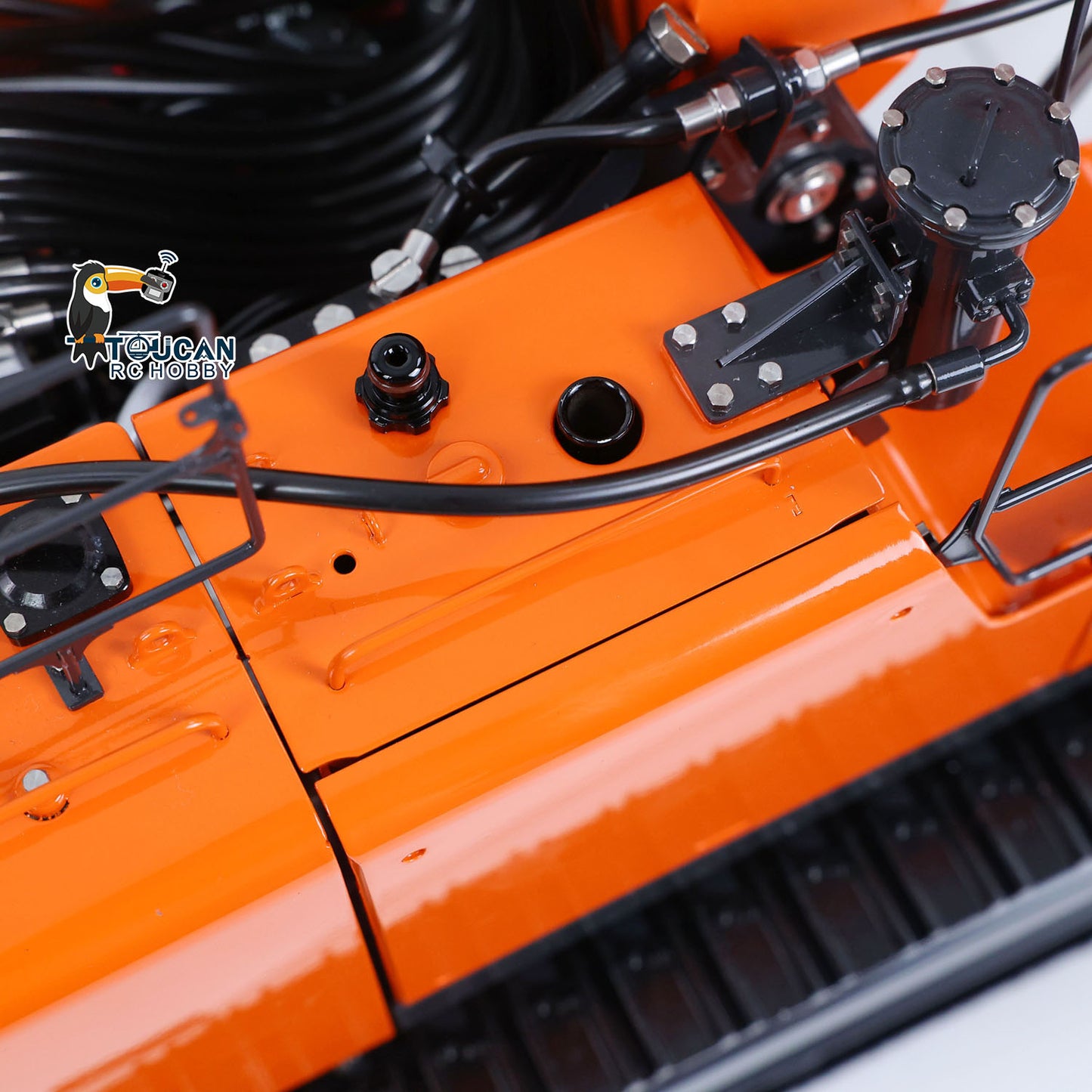 LESU 1/14 Metal RC Hydraulic Excavator LR956 7CH 3Arms Digger Quick Coupler Brushless Motor Radio Light Sound Smoke RTR
