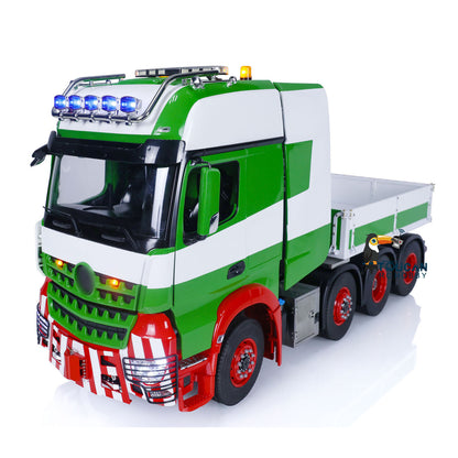 Metal 8X8 Chassis RC Tractor Truck 1/14 TOUCAN RTR Remote Control Lorry Car Bucket Sound Light Smoking Radio Battery
