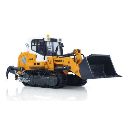 LR636 1/50 RC Tracked Loader Electric Lifting Radio Control Model Vehicle Metal Openable Bucket Tracks Ripper Soil Loosening Hook