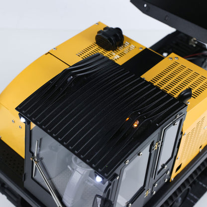 Fast Shipping 1/14 RC Hydraulic Crawler Dump Truck T14R Metal Tracked Tipper RTR Construction Machine Flysky ST8 Radio Light Sound Battery