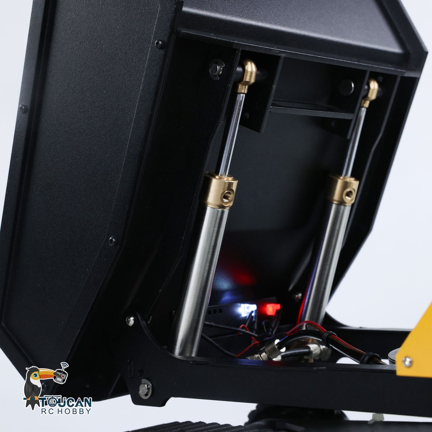 1/14 RC Hydraulic Crawler Dump Truck T14R Metal Tracked Tipper RTR Construction Machine Flysky ST8 Radio Light Sound Battery