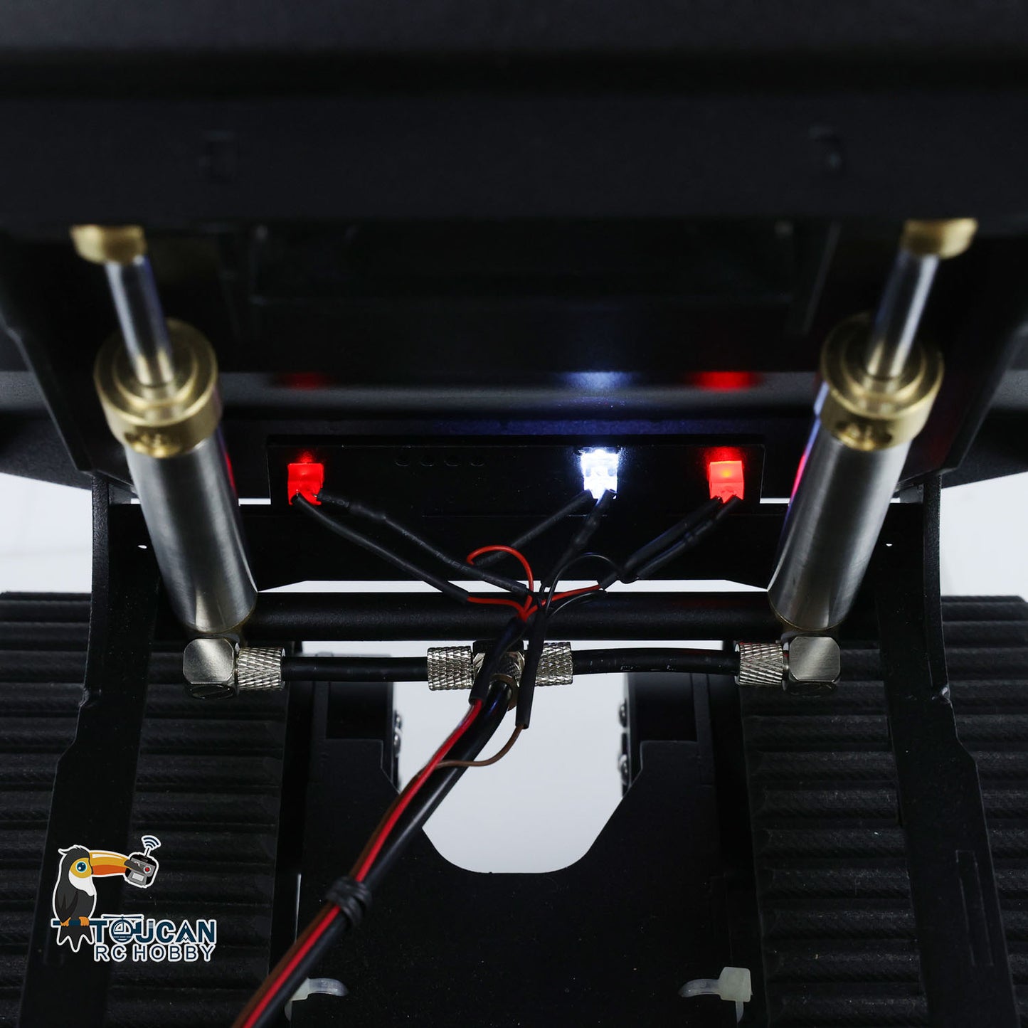 US STOCK 1/14 RC Hydraulic Crawler Dump Truck T14R Metal Tracked Tipper RTR Construction Machine Flysky ST8 Radio Light Sound Battery